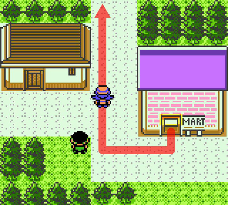 Approaching Violet City’s northern exit toward Route 36 / Pokémon Crystal