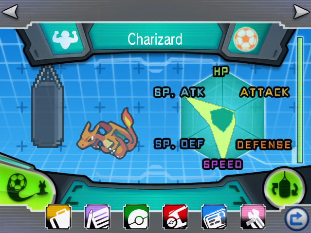 Super Training status screen / Pokémon ORAS