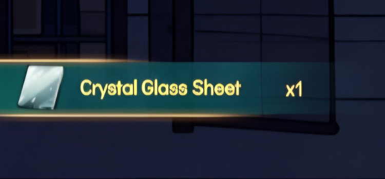 Getting x1 crystal glass sheet