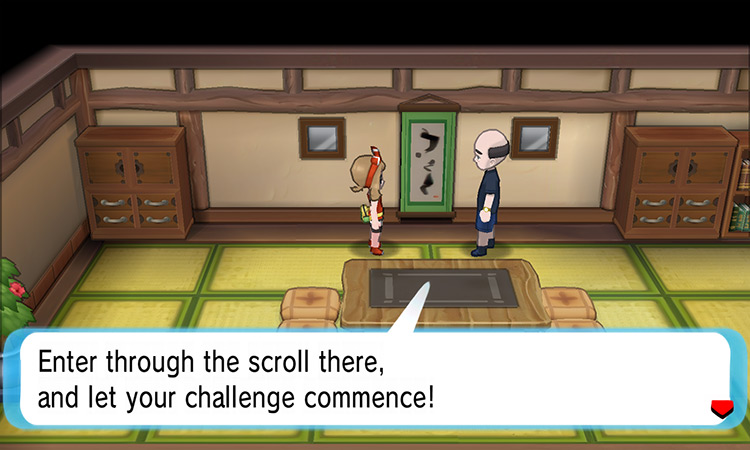 Near the scroll that contains a hidden passage / Pokémon ORAS