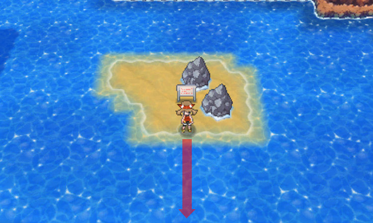 A small island on Route 126 / Pokémon ORAS