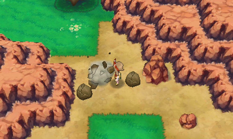 Using Rock Smash in Route 111 / Pokémon ORAS