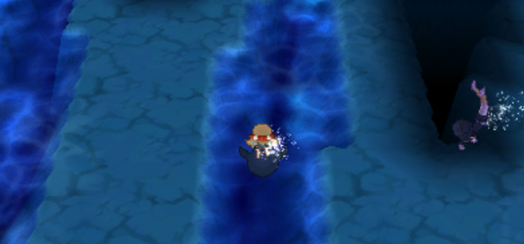 Using dive to go underwater in Pokémon Alpha Sapphire