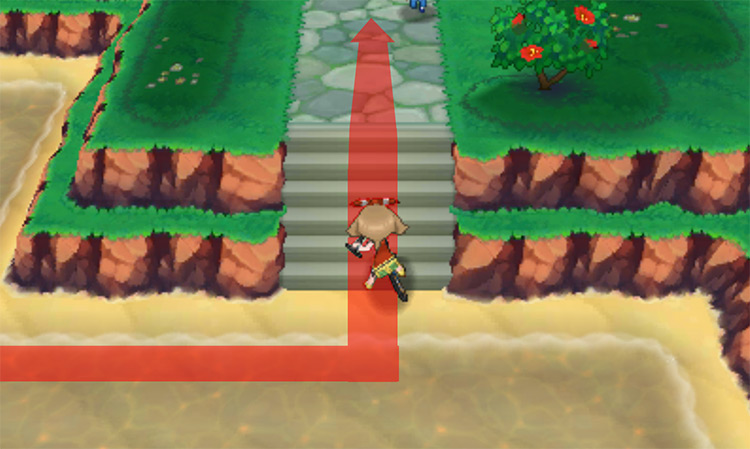 The stairs that lead to Mossdeep City / Pokémon Omega Ruby and Alpha Sapphire