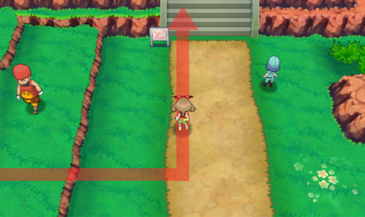 Going up the stairs on Route 112 / Pokémon Omega Ruby and Alpha Sapphire