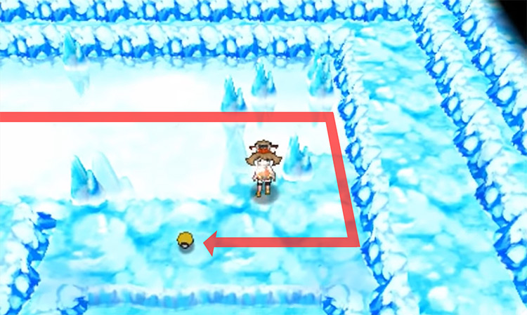 The location of the TM07 Hail / Pokémon Omega Ruby and Alpha Sapphire