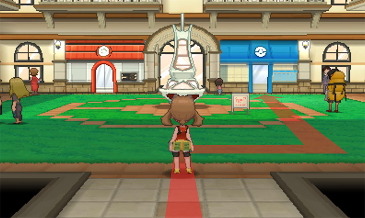 In front of Square Tower / Pokemon ORAS