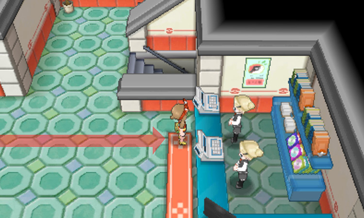 On the fourth floor of Lilycove Department Store / Pokémon ORAS