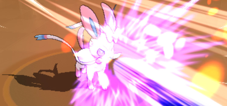 Using Hyper Beam in battle in Pokémon Alpha Sapphire