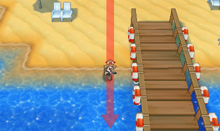 The Surf spot on Route 109 / Pokémon Omega Ruby and Alpha Sapphire