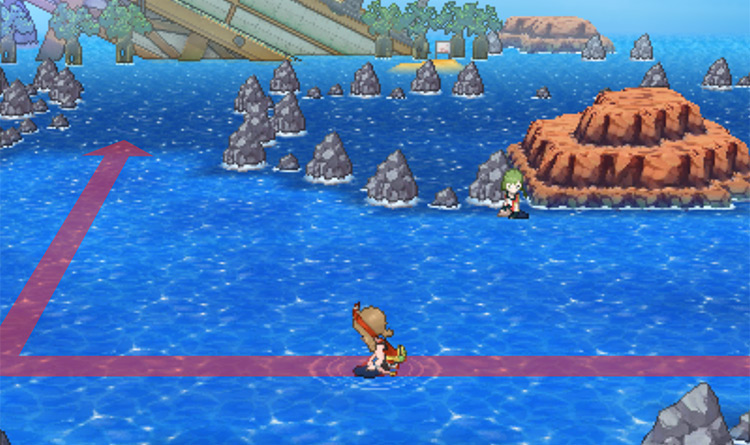 Sea Mauville’s entrance is up ahead / Pokémon Omega Ruby and Alpha Sapphire