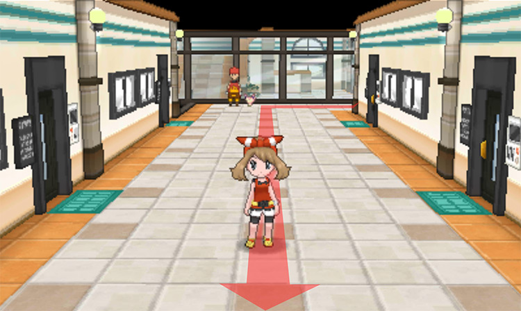Mauville Hills’ west hallway / Pokémon Omega Ruby and Alpha Sapphire