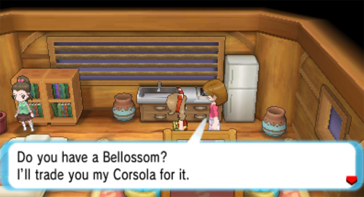 Bellossom Trade for Corsola / Pokemon ORAS