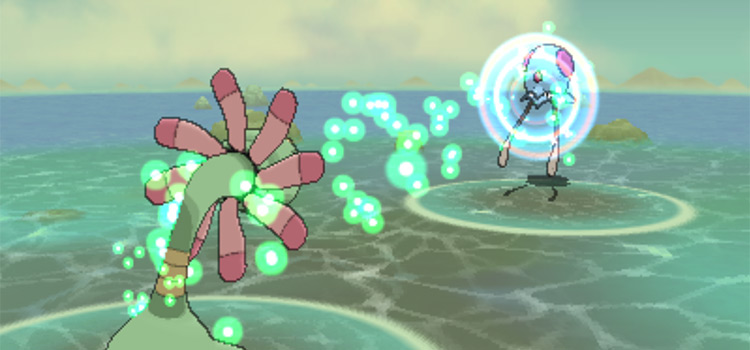 Healing HP in battle by using Big Root (Pokémon ORAS)