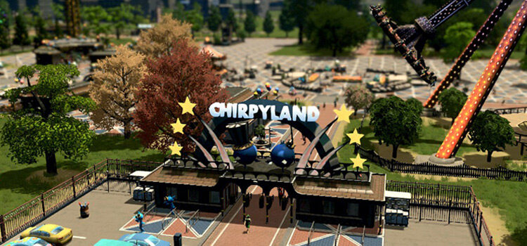 Entrance to Chirpyland Amusement Park in Cities: Skylines
