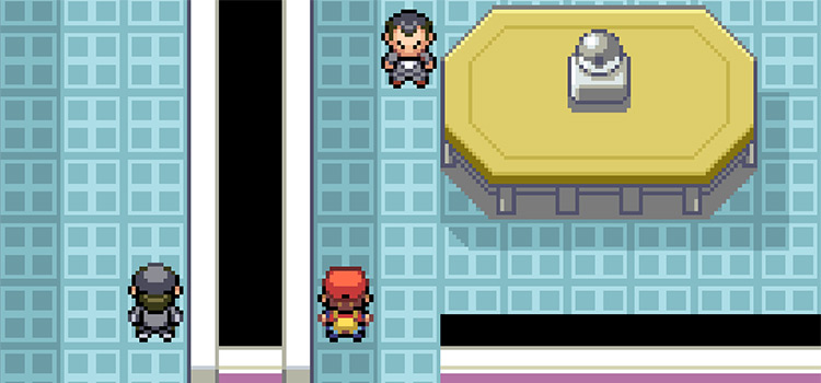 Challenging Giovanni at Silph Co. in Pokémon FireRed