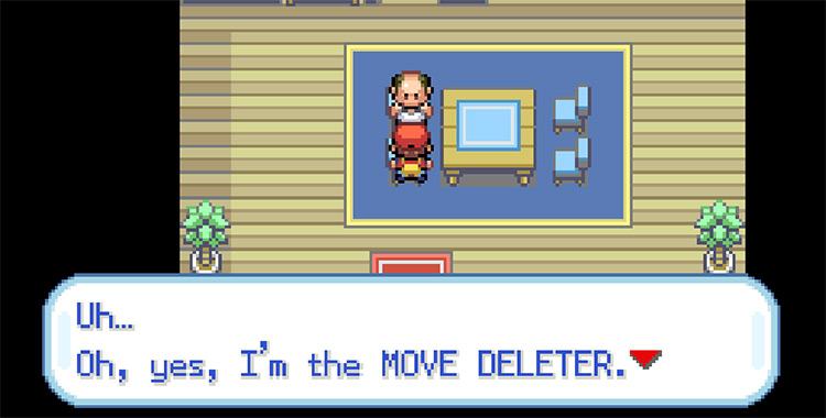 Talking to the Move Deleter in Fuchsia City / Pokemon FRLG