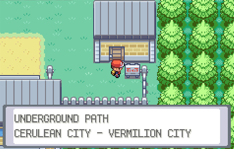 Outside of the Underground Path below Cerulean City / Pokémon FRLG