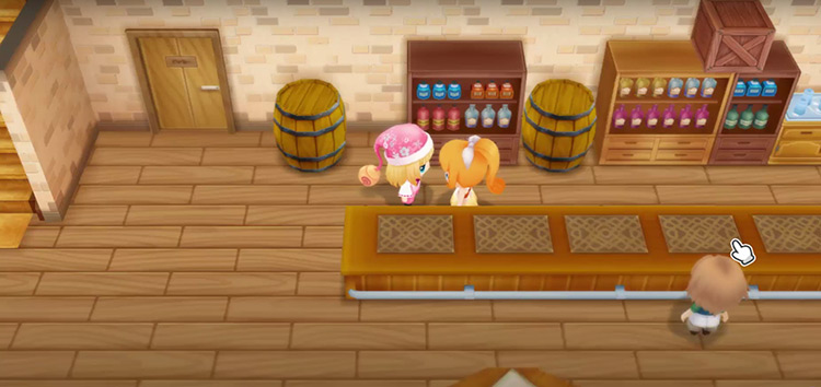 Ran stands behind the counter at the Inn / SoS: FoMT