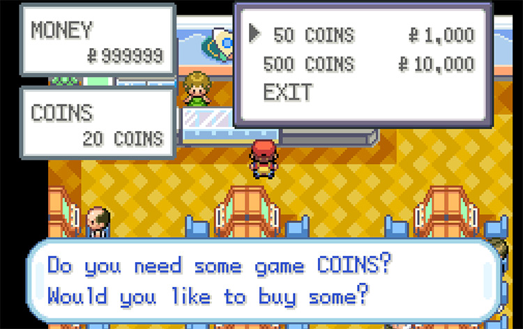 Buying coins in the Rocket Game Corner / Pokemon FRLG