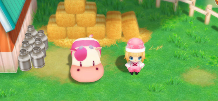 Strawberry cow outside in SoS: FoMT