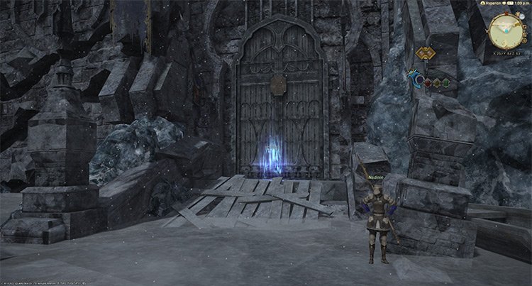 The Dusk Vigil’s entrance in Coerthas Western Highlands / Final Fantasy XIV