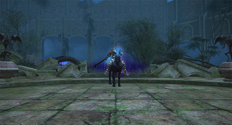 The headless horseman Anchag / Final Fantasy XIV