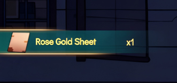 Getting a Rose Gold Sheet