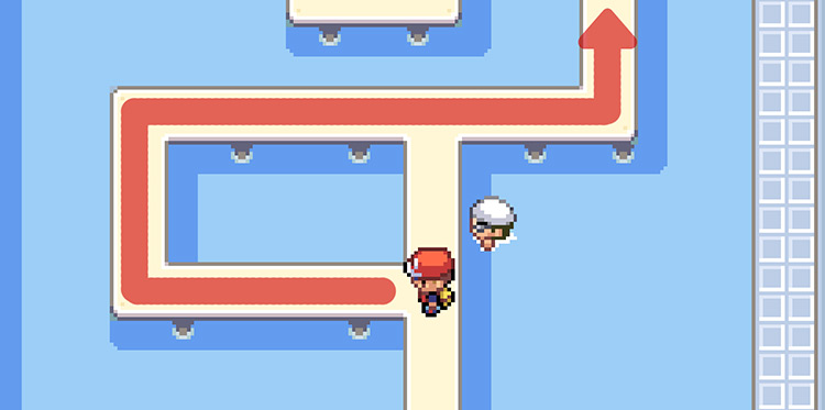 Walking around the first trainer in Misty’s Gym / Pokémon FireRed and LeafGreen