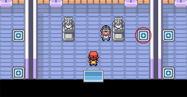 Take the only pad in the entrance / Pokémon FireRed and LeafGreen