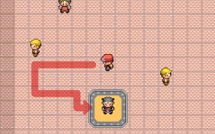 Finally, walk around the final wall to reach Koga and challenge him for the Soul Badge / Pokémon FireRed and LeafGreen
