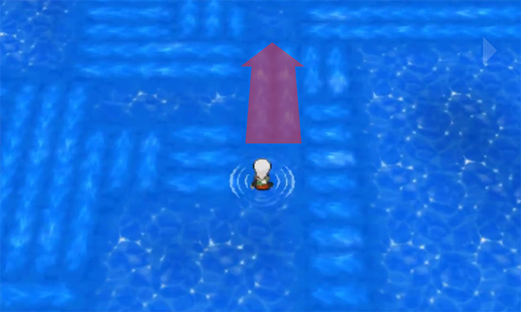 The first water current to Surf on / Pokémon Omega Ruby and Alpha Sapphire