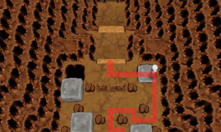 Pushing the last boulder into the hole / Pokémon Omega Ruby and Alpha Sapphire