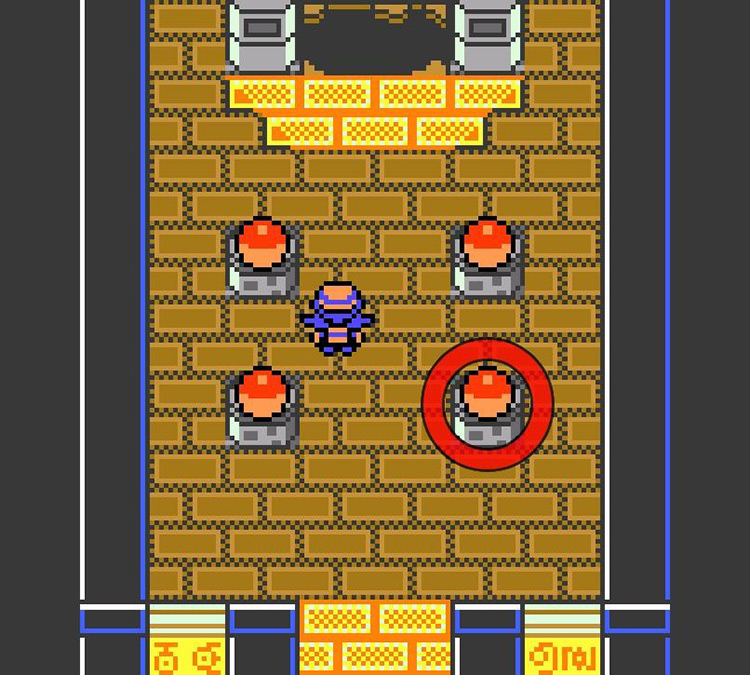 Mystic Water at the bottom-right puzzle chamber’s hidden room (Ruins of Alph). / Pokémon Crystal