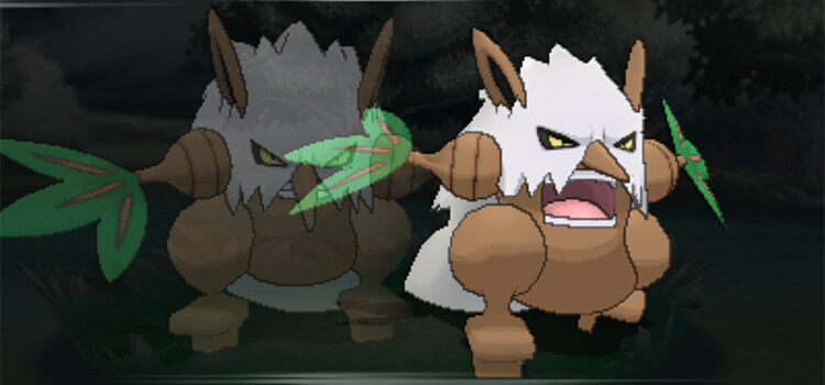 Shiftry using Double Team in battle (Pokémon Alpha Sapphire)