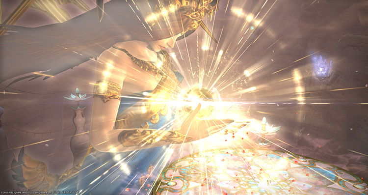 Lakshmi using “Alluring Embrace” to transition to Phase 4 / Final Fantasy XIV