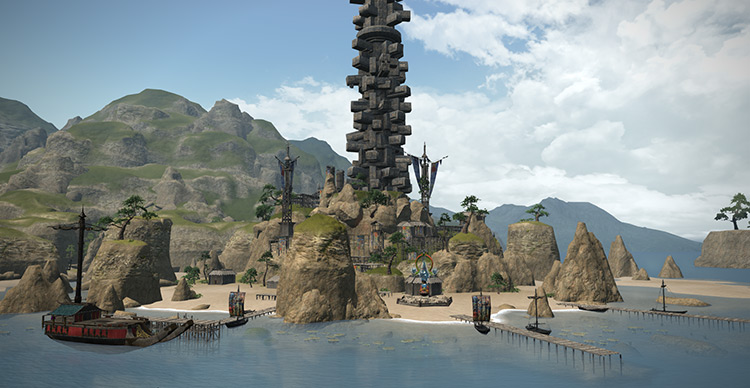 The shores of Onokoro in The Ruby Sea / FFXIV