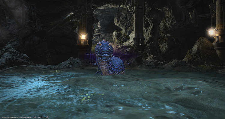 Sjoorm, a water-based sandworm / Final Fantasy XIV