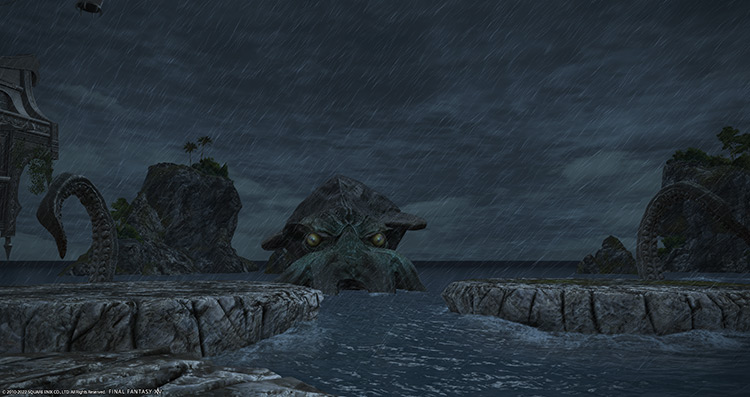 The fabled Kraken off the Lominsan shores / Final Fantasy XIV