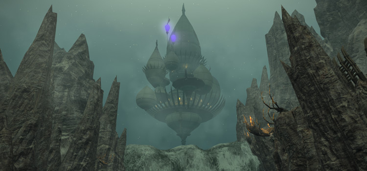 The Xelphatol Dungeon Exterior (FFXIV)