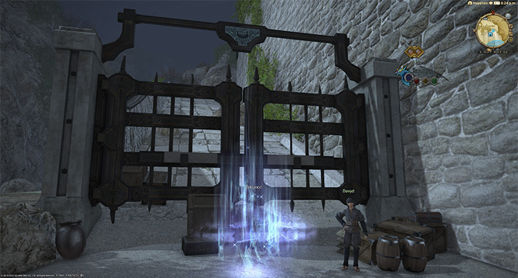 Entrance to Pharos Sirius in the Isles of Umbra / Final Fantasy XIV