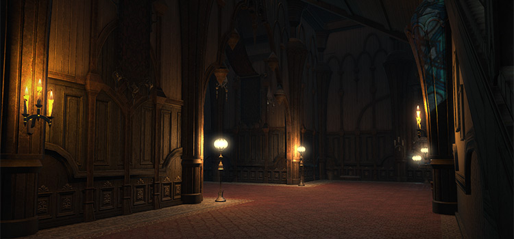 Interior of Haukke Manor (Normal) Dungeon in FFXIV