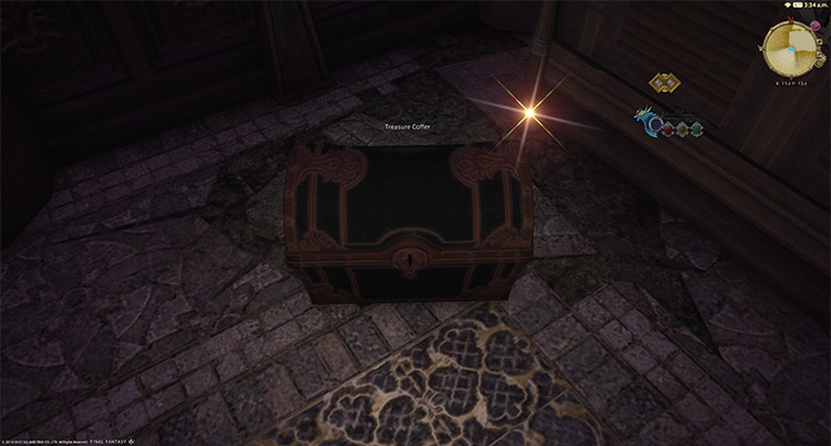 One of the five extra treasure coffers within the Haukke Manor / Final Fantasy XIV
