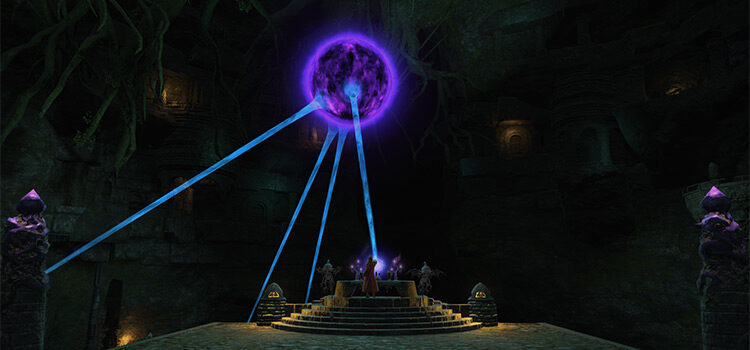 Tam-tara Deepcroft dungeon interior in FFXIV