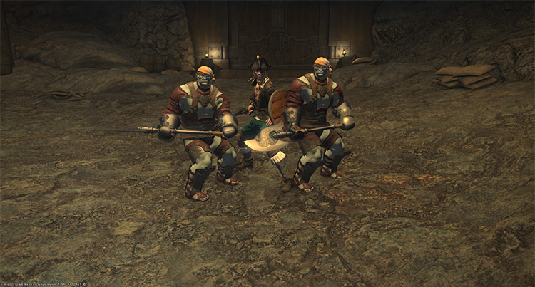 Captain Madison and his two henchmen / Final Fantasy XIV