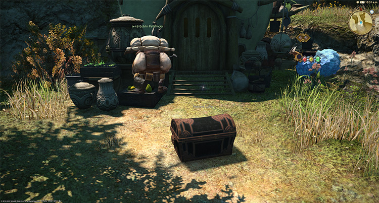 An extra treasure coffer with the saved Goblin Pathfinder / Final Fantasy XIV