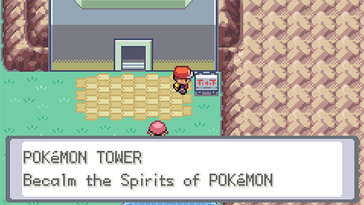 The Pokémon Tower in Lavender Town / Pokémon FRLG