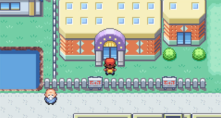 Outside of the Rocket Game Corner in Celadon City / Pokémon FireRed & LeafGreen