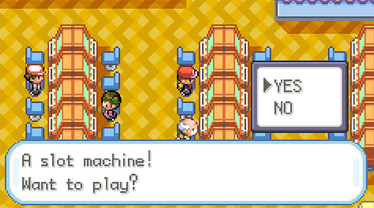Playing the slot machines in the Rocket Game Corner / Pokémon FireRed & LeafGreen