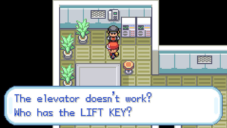Challenging the Rocket Grunt that drops the Lift Key in Team Rocket’s Hideout / Pokemon FRLG